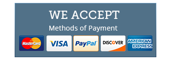 We accept electronic payment of the following types